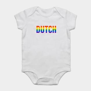 Rainbow Dutch LGBTQ Pride Baby Bodysuit